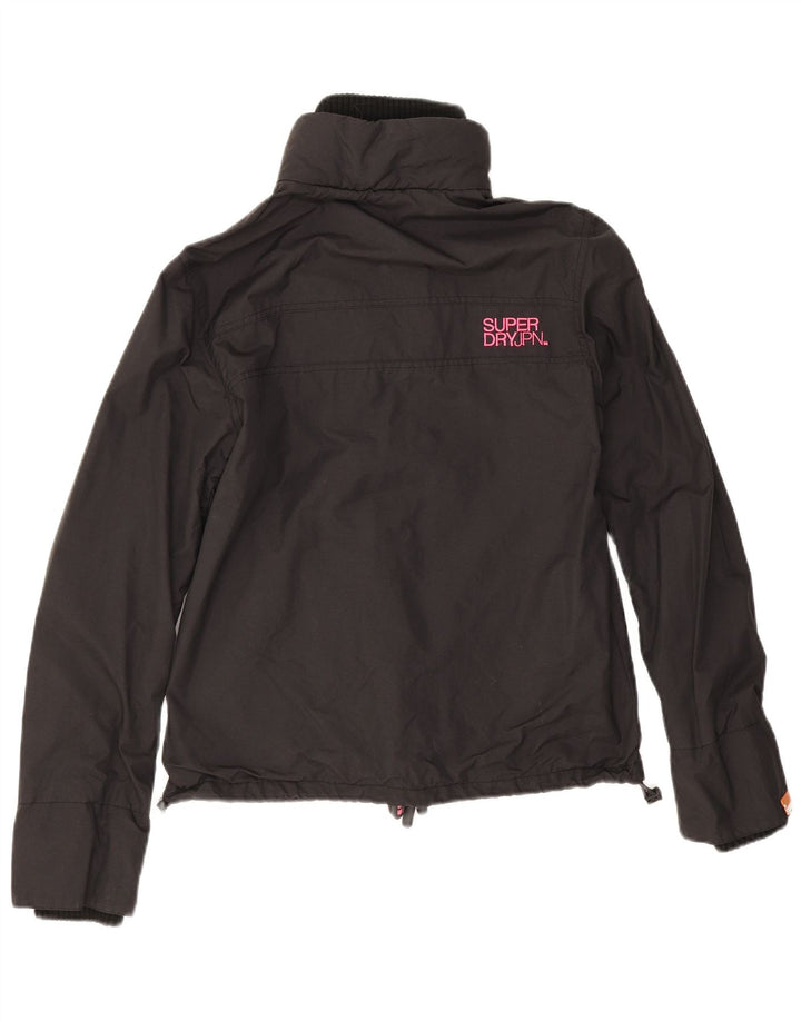 Jaqueta bomber feminina Superdry UK 16 grande nylon preto