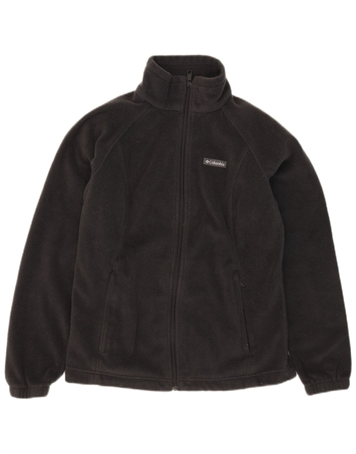Jaqueta de lã feminina COLUMBIA UK 16 grande poliéster preto