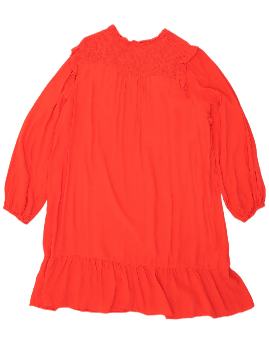 Vestido feminino Marks & Spencer de manga comprida grande tamanho UK 16 vermelho grande
