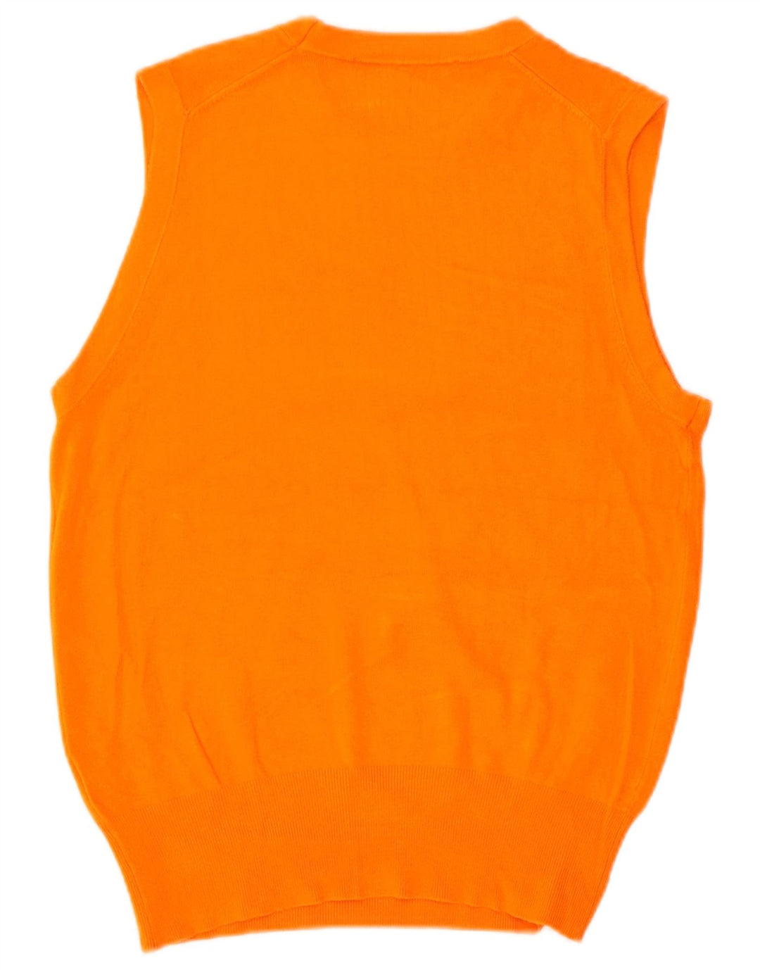 Zara Womens Vest Tank Top UK 12 Médio Laranja Viscose