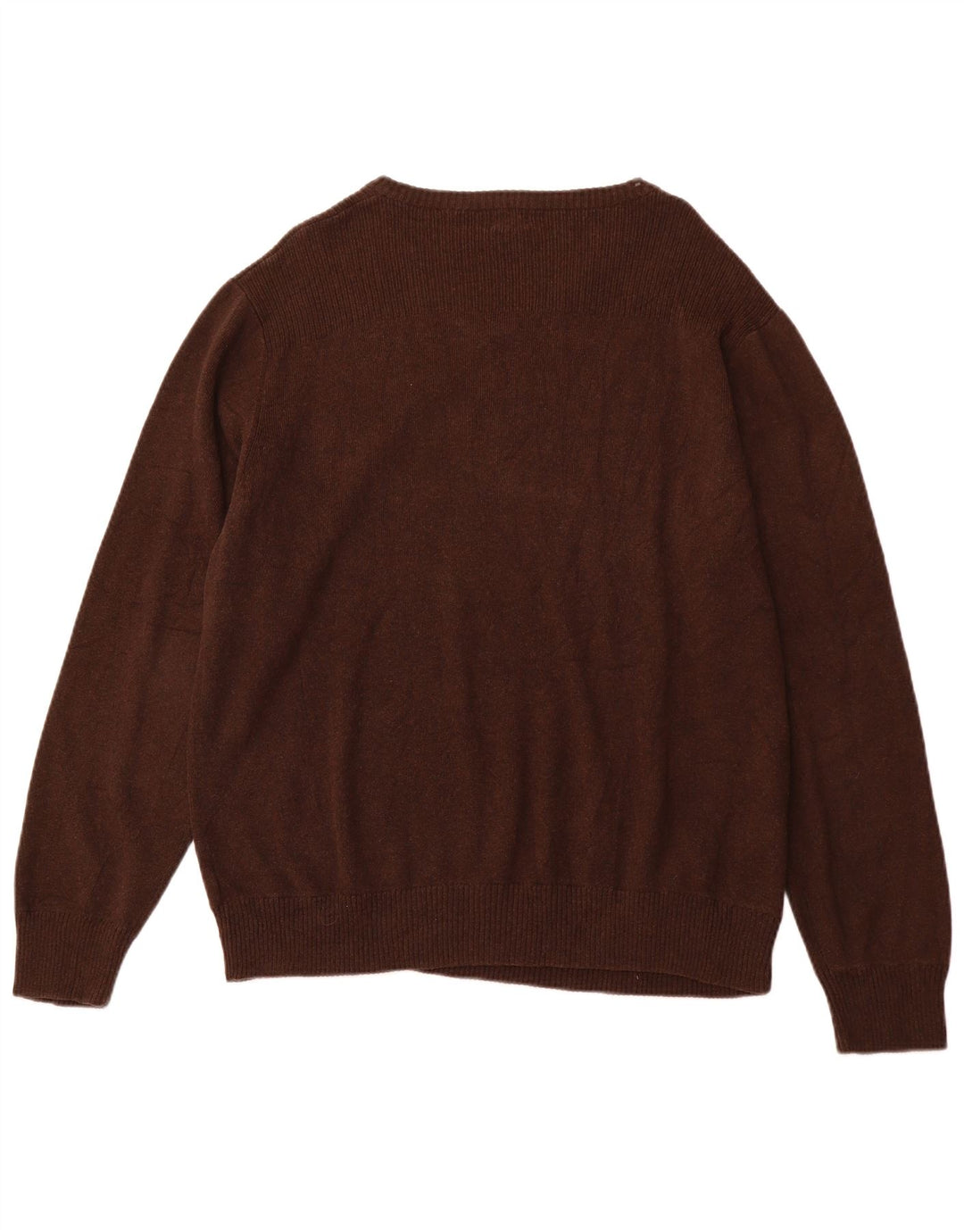 Suéter masculino LEVI'S com decote em V XL de algodão marrom