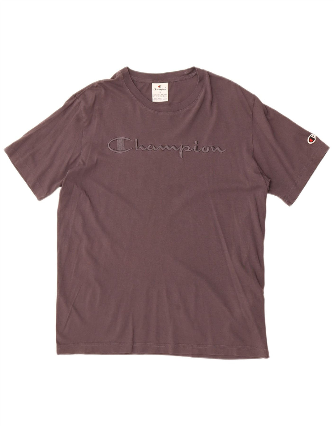 Camiseta masculina gráfica Champion pequeno algodão cinza