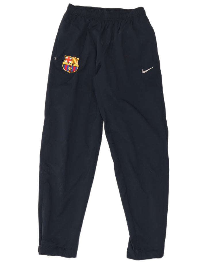 Calça de treino Nike FCB masculina pequena azul marinho poliéster