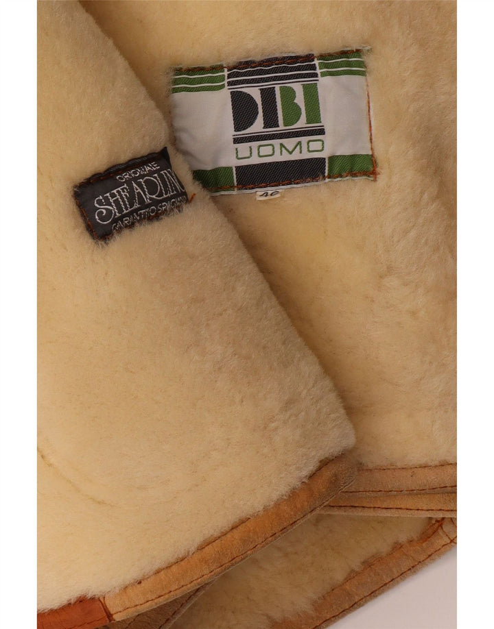 Jaqueta masculina DIBI Uomo Shearling IT 46 pequena bege shearling clássica