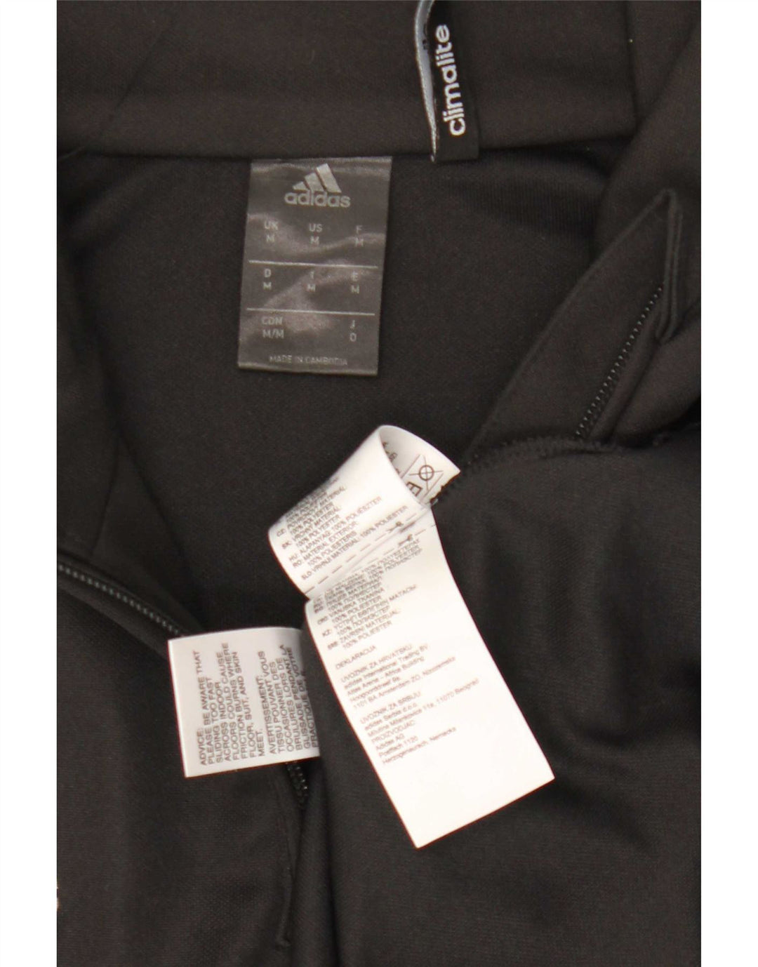 Adidas Mens Climalite Zip Neck Pullover Treino Top Médio Preto