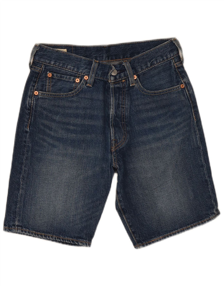 LEVI'S Masculino 501 Shorts Jeans W29 Algodão Azul Médio