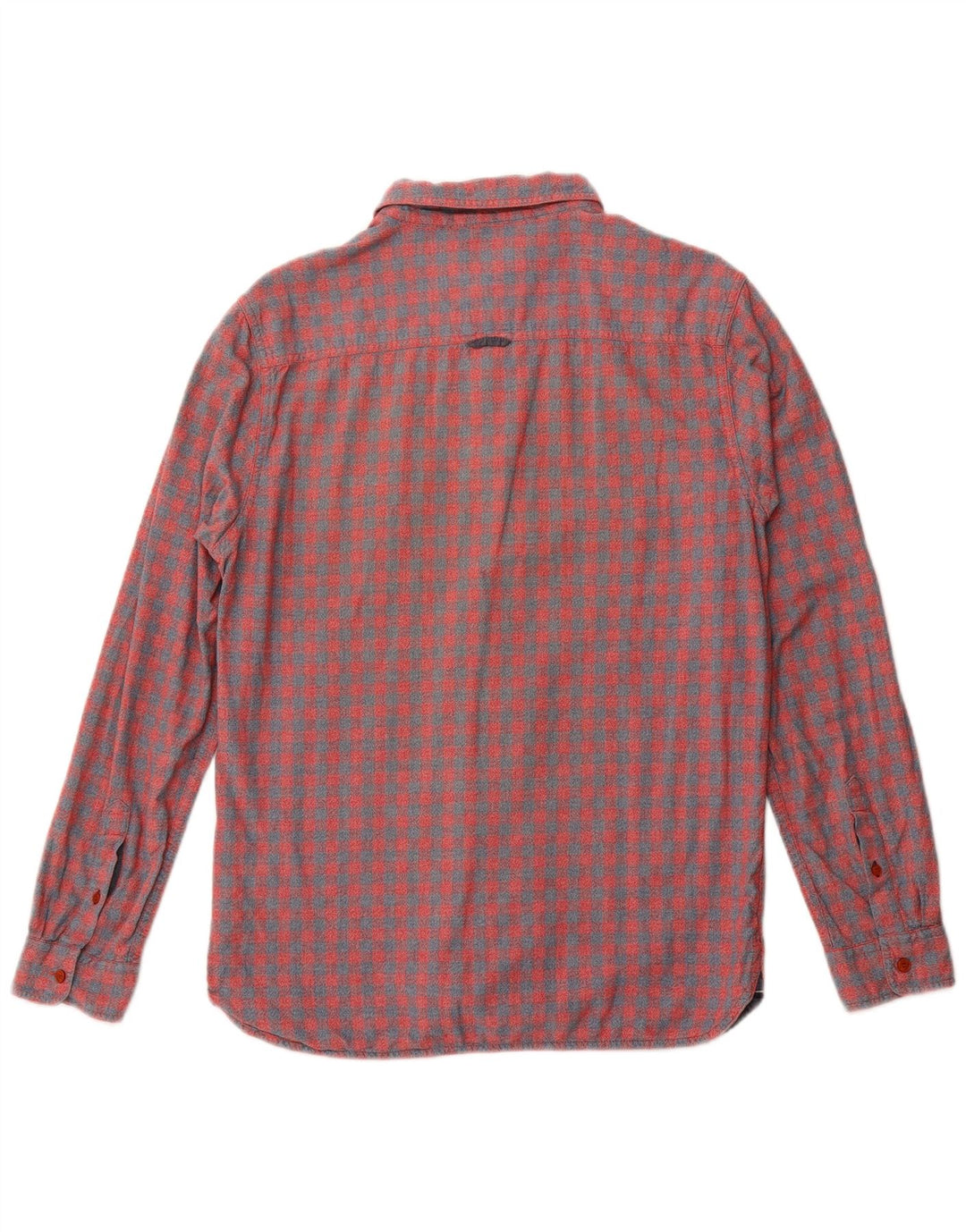 Camisa masculina de flanela branca material médio algodão guingão vermelho