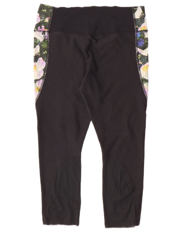 Leggings Nike Dri Fit Capri UK 14 Grande Preto Floral