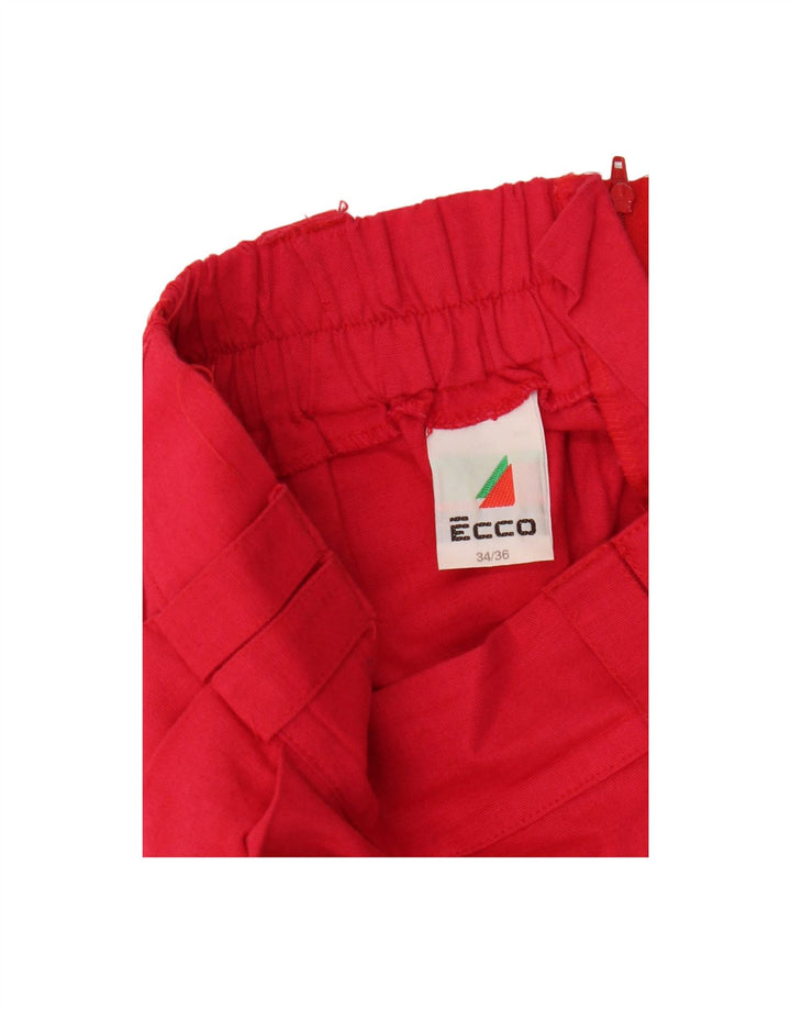 Saia lápis feminina ECCO EU 34 XS W25 algodão vermelho