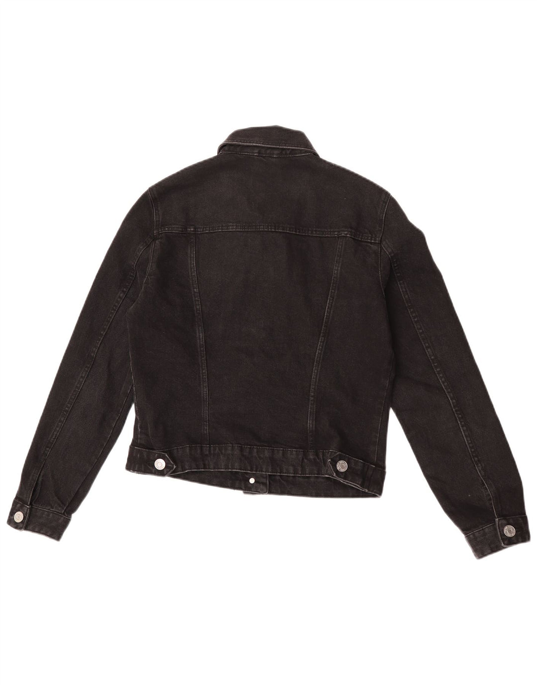 Jaqueta jeans feminina Zara UK 12 médio preto