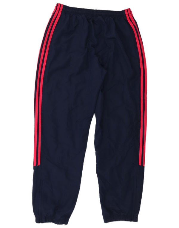 Calça de treino feminina Adidas Joggers UK 16 grande azul marinho poliéster