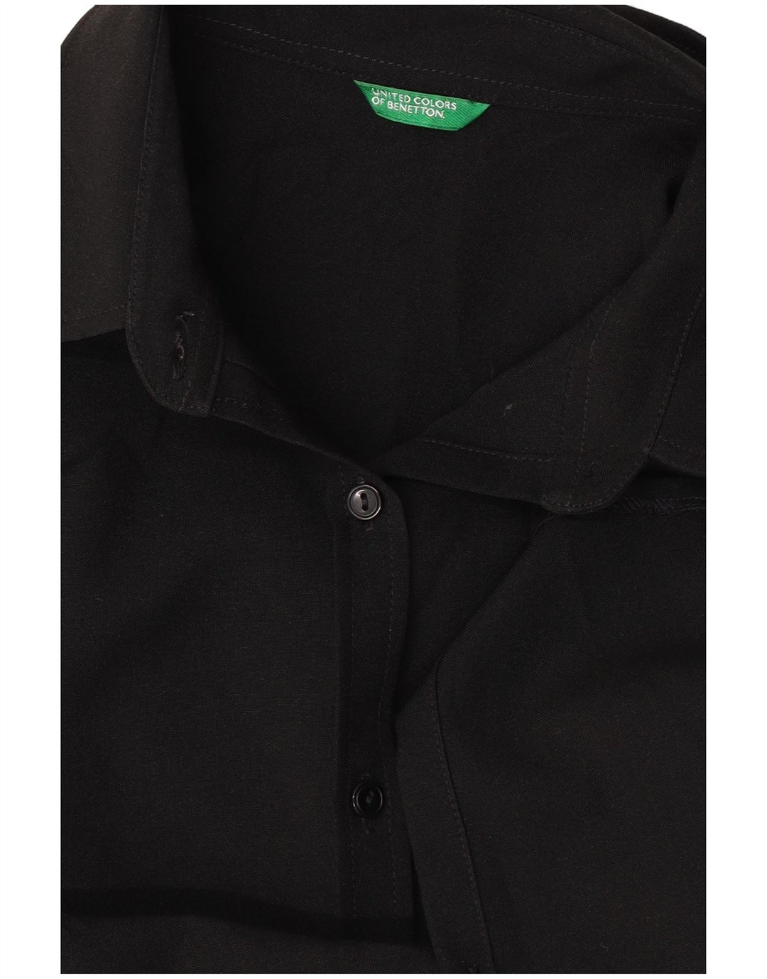 Camisa feminina Benetton UK 14 grande preta