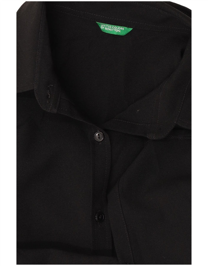 Camisa feminina Benetton UK 14 grande preta