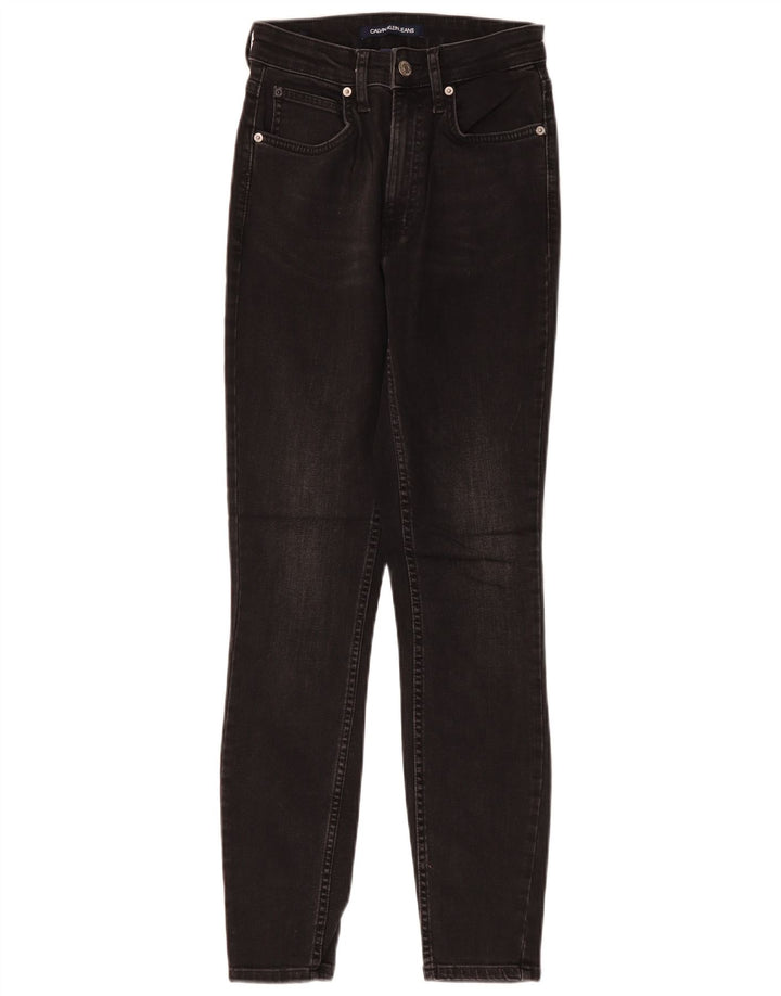 Calvin Klein Jeans Skinny Feminino W26 L30 Algodão Preto