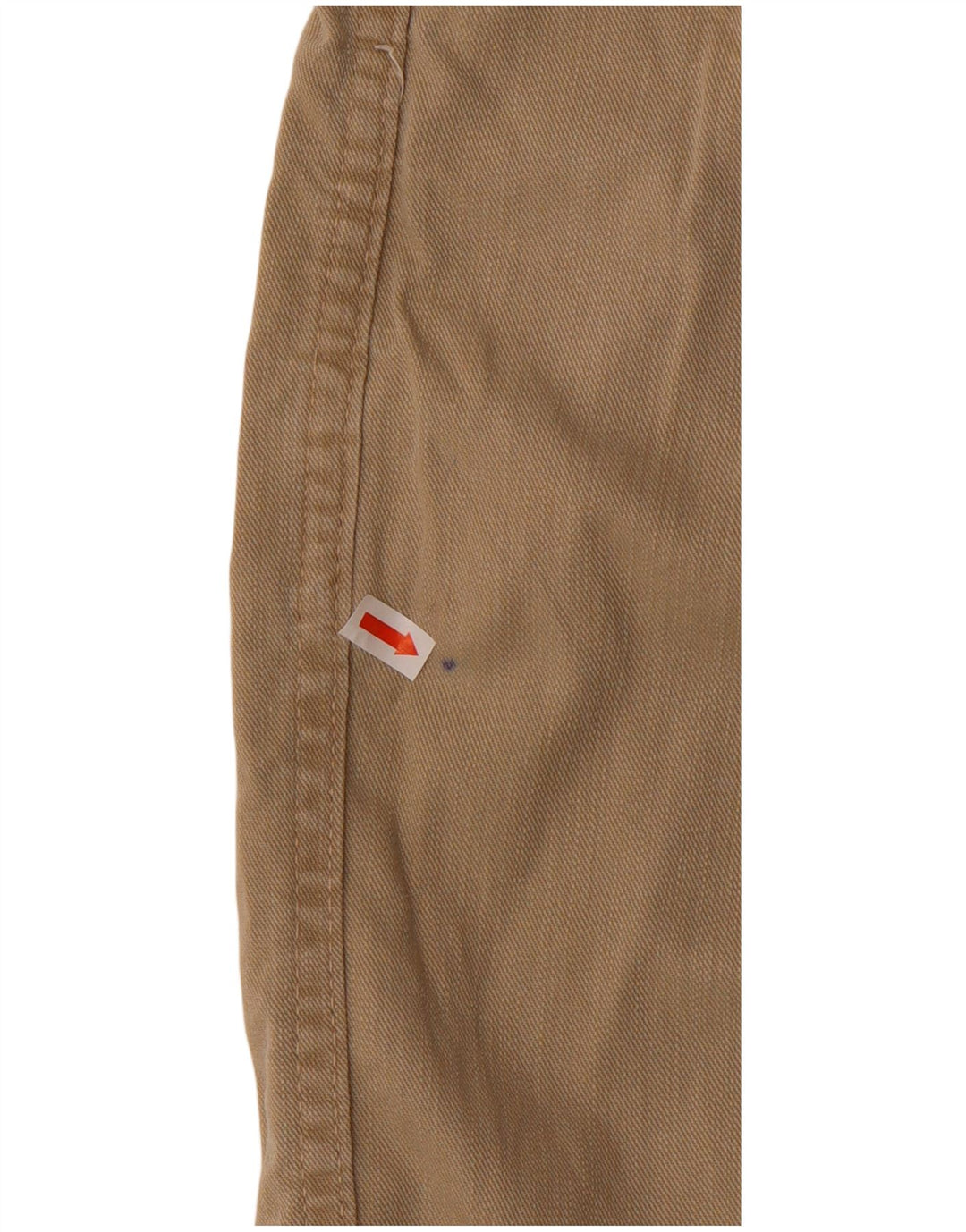 Calça casual reta Texas WRANGLER masculina W34 L32 algodão bege