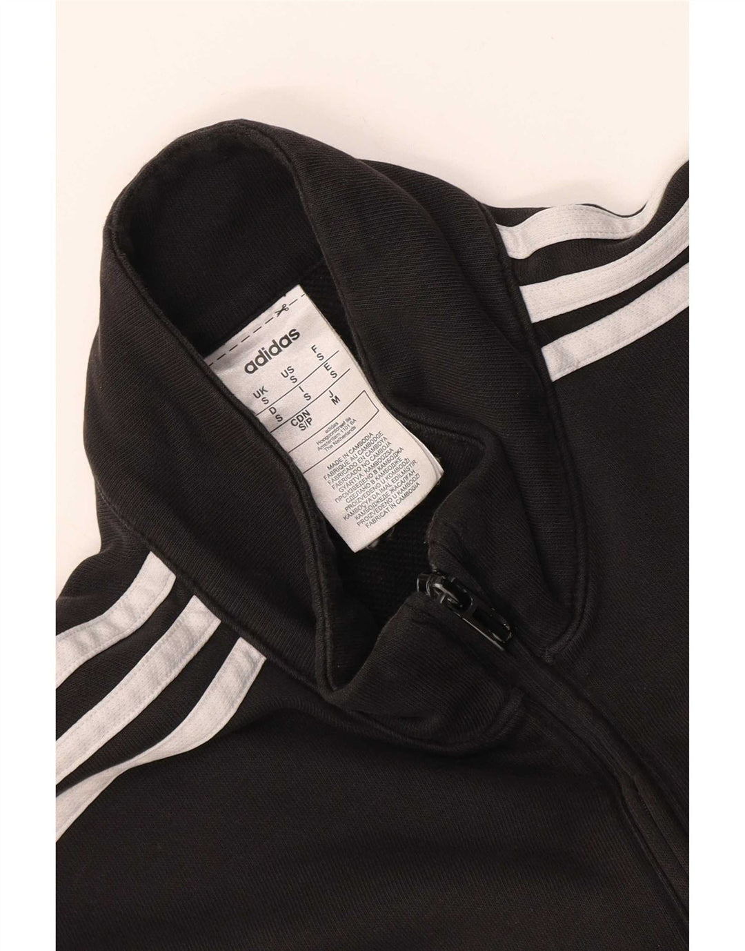 Adidas Mens Treino Top Jacket Pequeno Algodão Preto