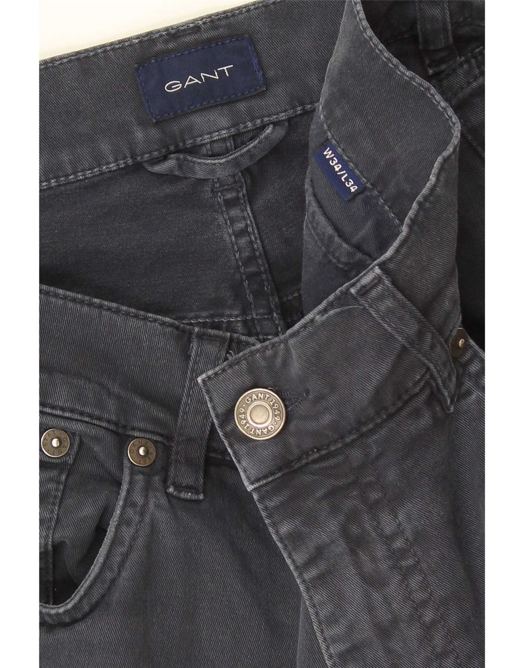 Gant Mens Jeans Slim W34 L34 Azul Marinho