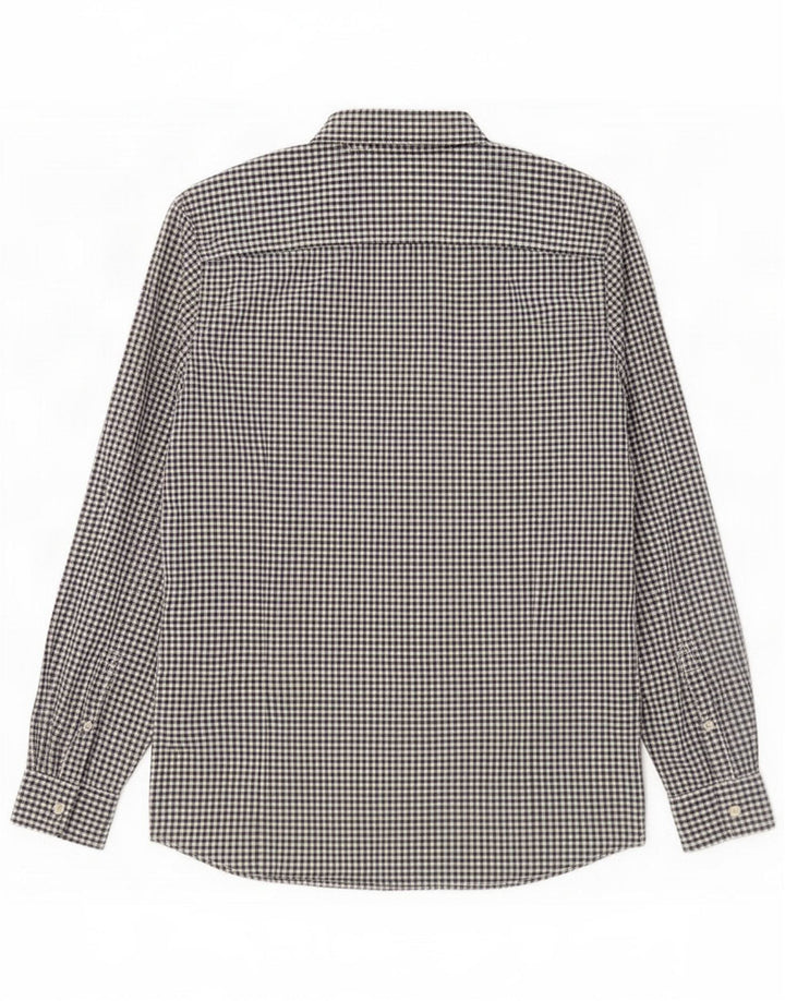 Camisa masculina Timberland grande preta Gingham