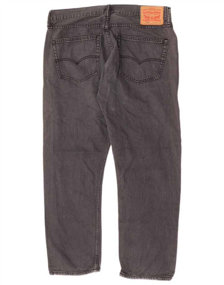 Levi's Masculino 508 Straight Jeans W36 L27 Cinza Algodão