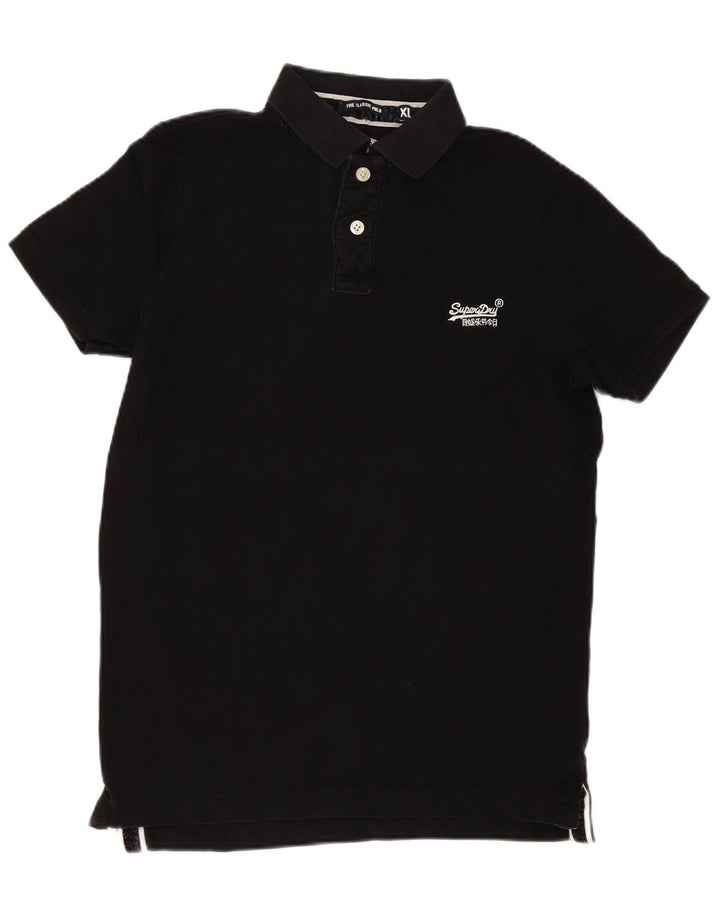 Camisa polo masculina Superdry XL algodão preto