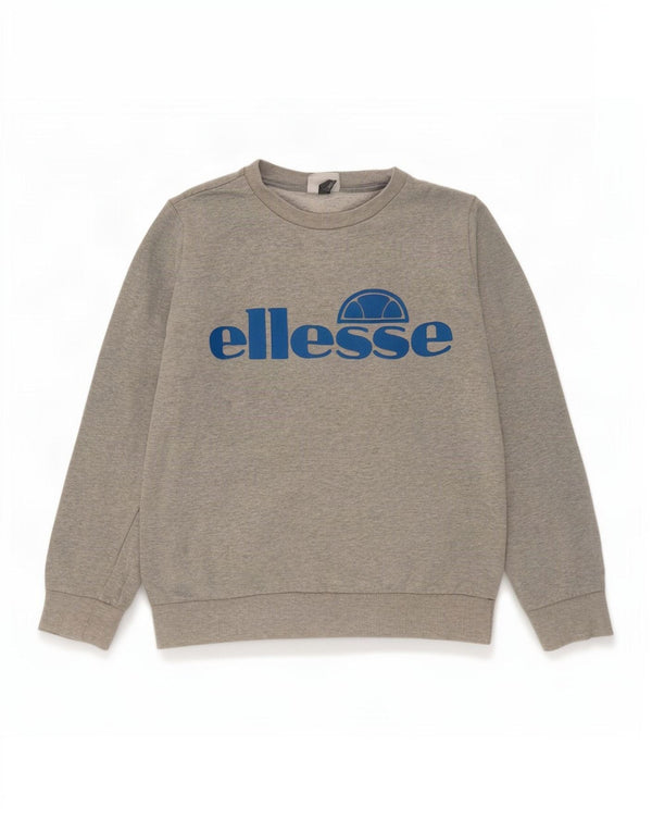 Suéter gráfico Ellesse Boys 13-14 anos XL cinza algodão