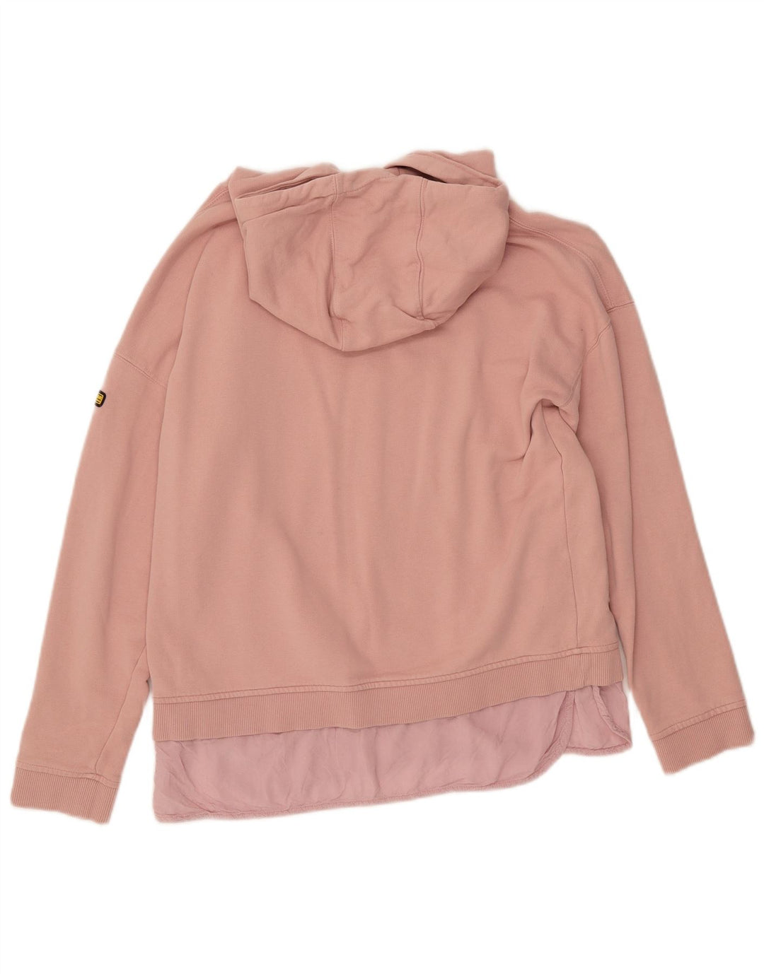 Jumper com capuz feminino BARBOUR UK 12 algodão rosa médio