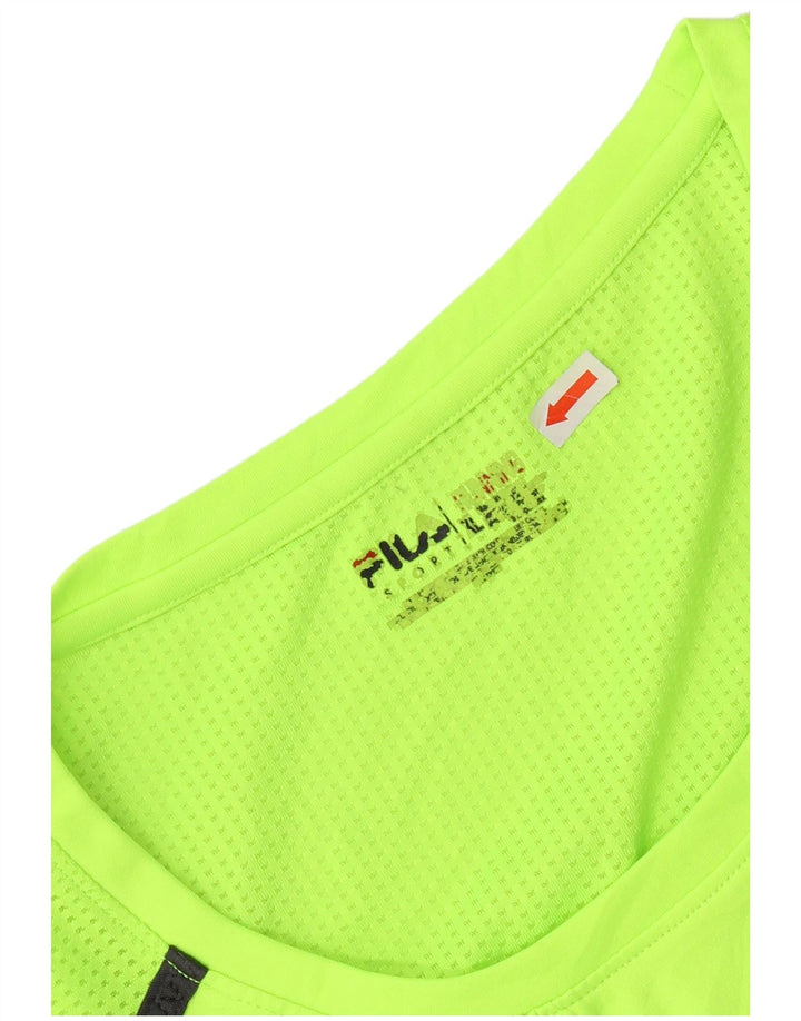 Fila Womens T-Shirt Top UK 16 Large Green