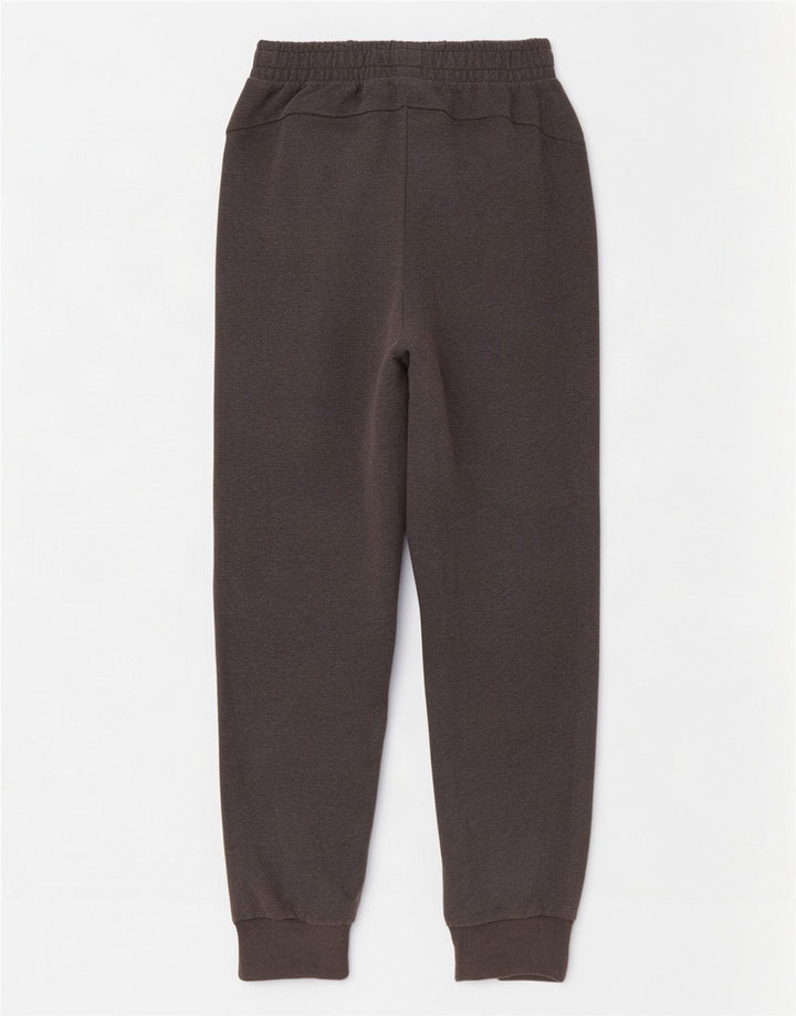 Calça de treino masculina Puma Joggers cinza médio algodão
