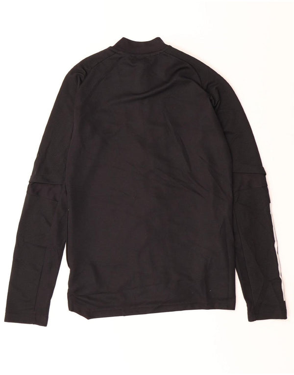 ADIDAS Womens Wisconsin Graphic Tracksuit Top Jacket UK 8/10 Pequeno Preto