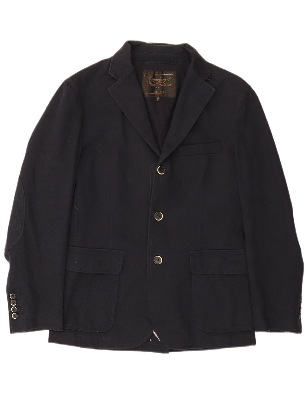 Jaqueta blazer masculina de 3 botões Canterbury IT 50 grande azul marinho