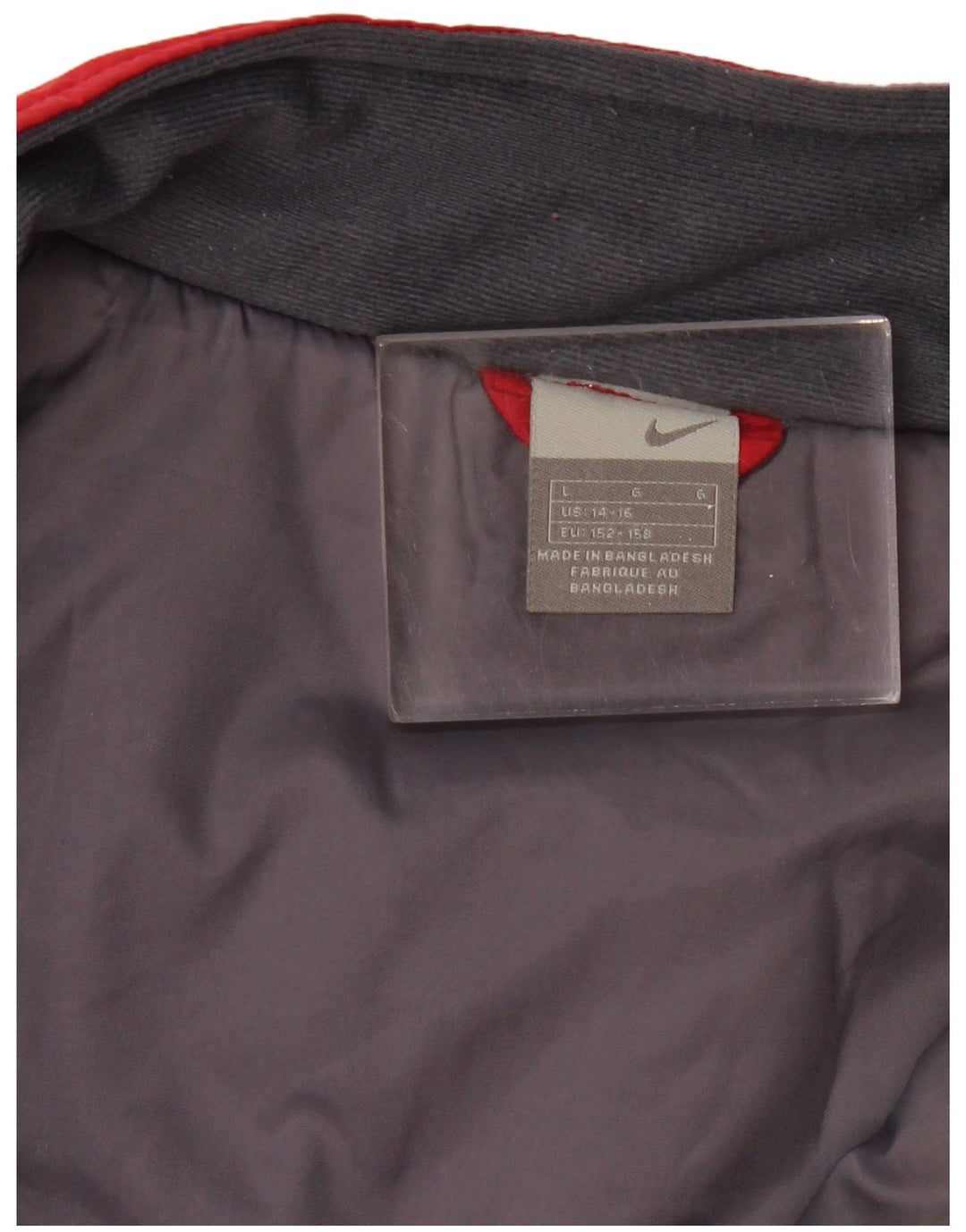 Jaqueta corta-vento masculina NIKE 12-13 anos grande bloco vermelho