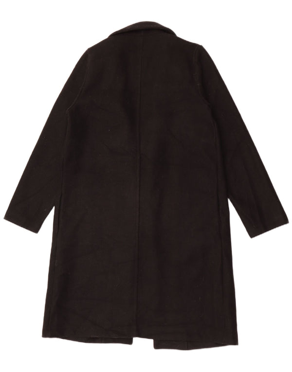 Sobretudo aberto feminino Zara UK 14 poliéster preto médio