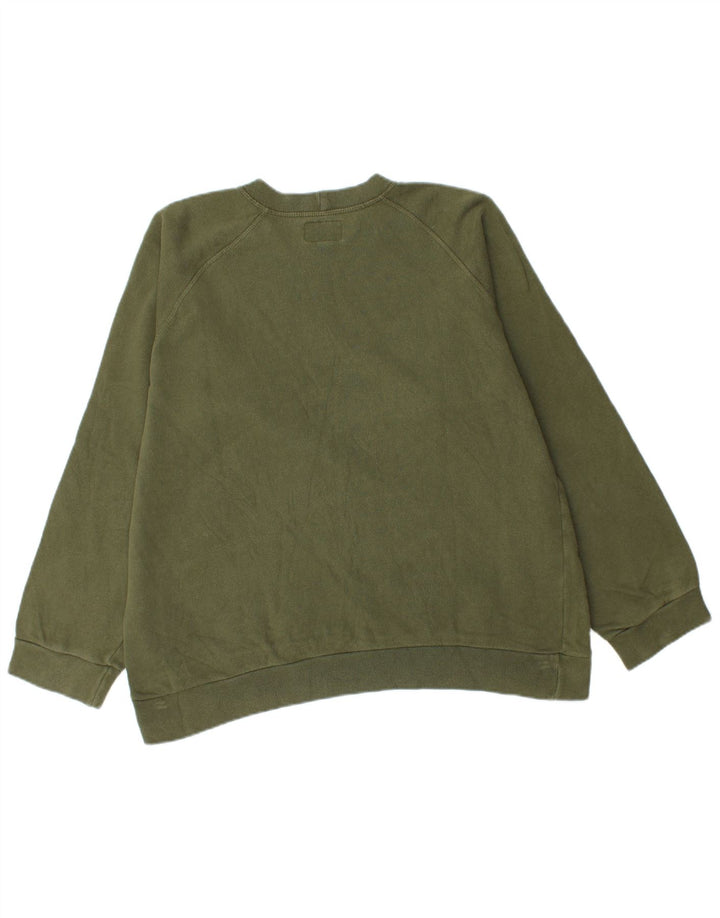 Woolrich moletom masculino gráfico jumper grande algodão verde