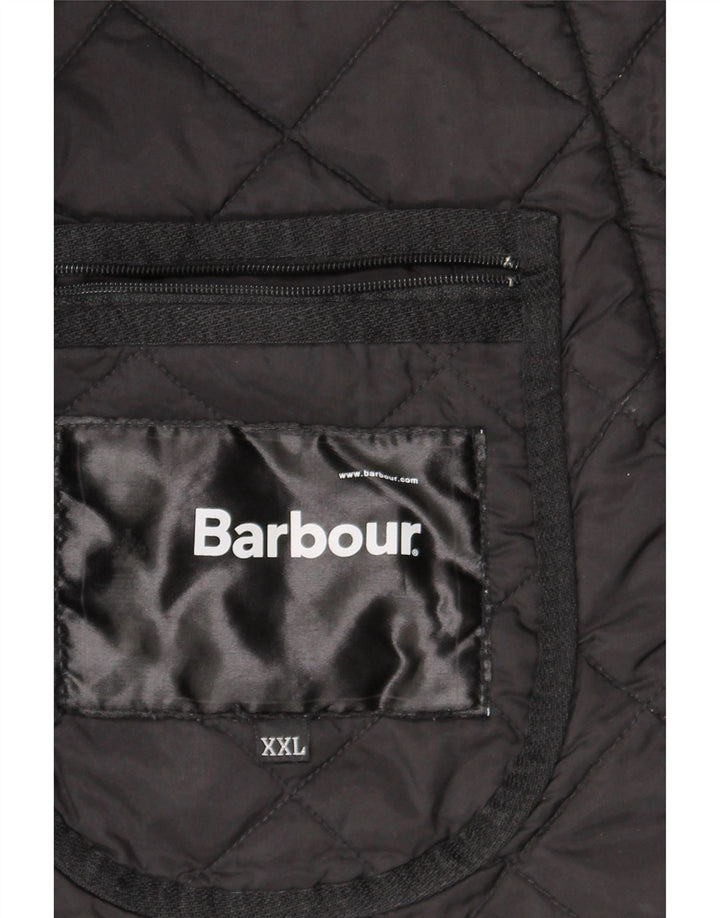 Jaqueta acolchoada masculina Barbour UK 44 2XL poliamida preta