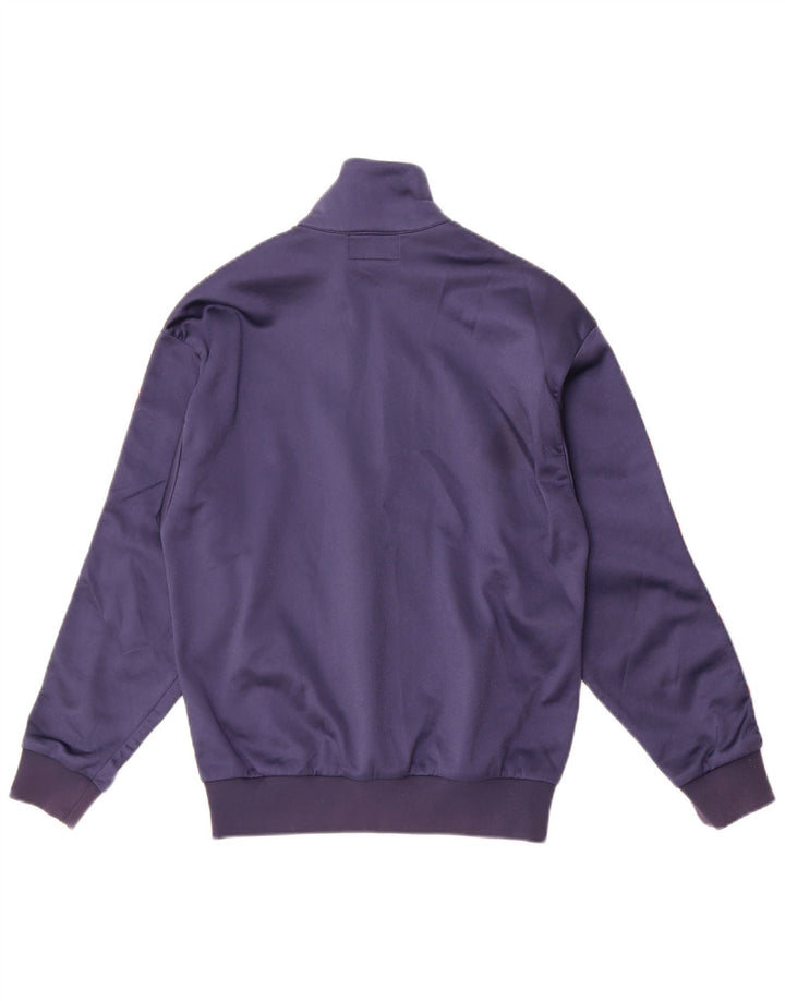 Asics Womens Graphic Tracksuit Top Jacket IT 44 Médio Azul Marinho Poliamida