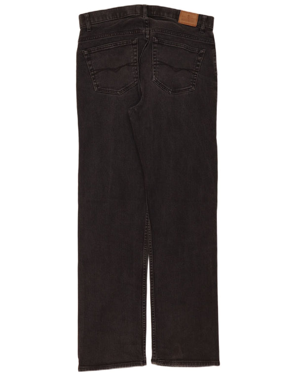 Jeans retos masculinos Marks & Spencer W34 L33 algodão preto