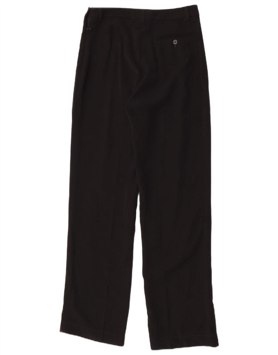Calça feminina reta casual Jigsaw W29 L32 poliéster preto
