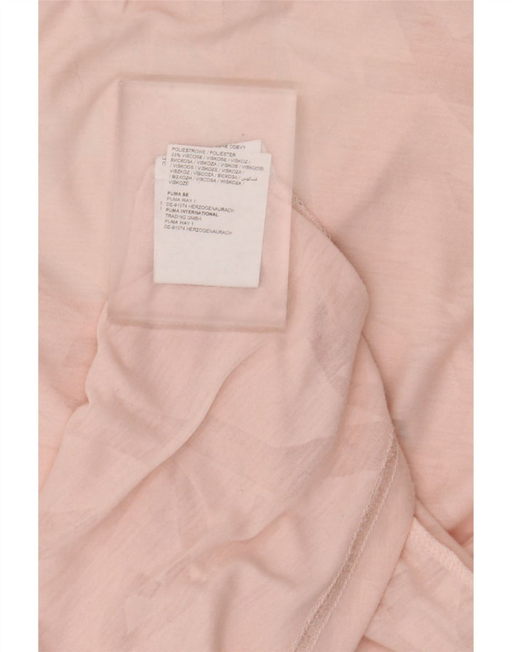 Camiseta feminina Puma UK 16 grande poliéster rosa