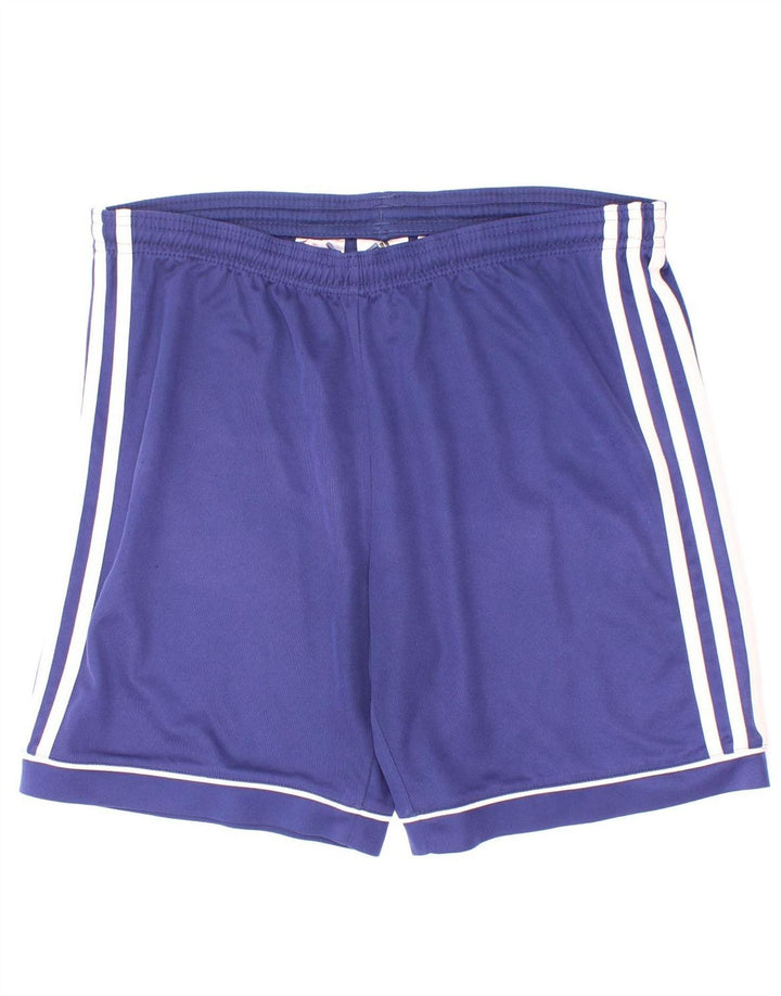 Calções desportivos Adidas Boys Climalite 13-14 anos azul poliéster