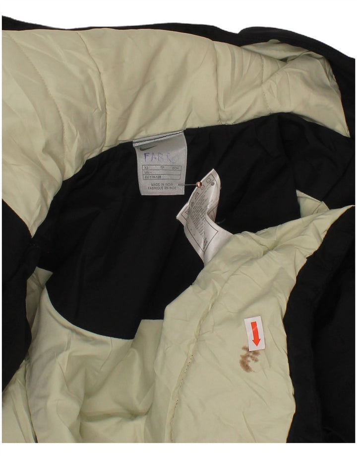 Jaqueta acolchoada com capuz para meninos NIKE 6-7 anos XS preto poliéster