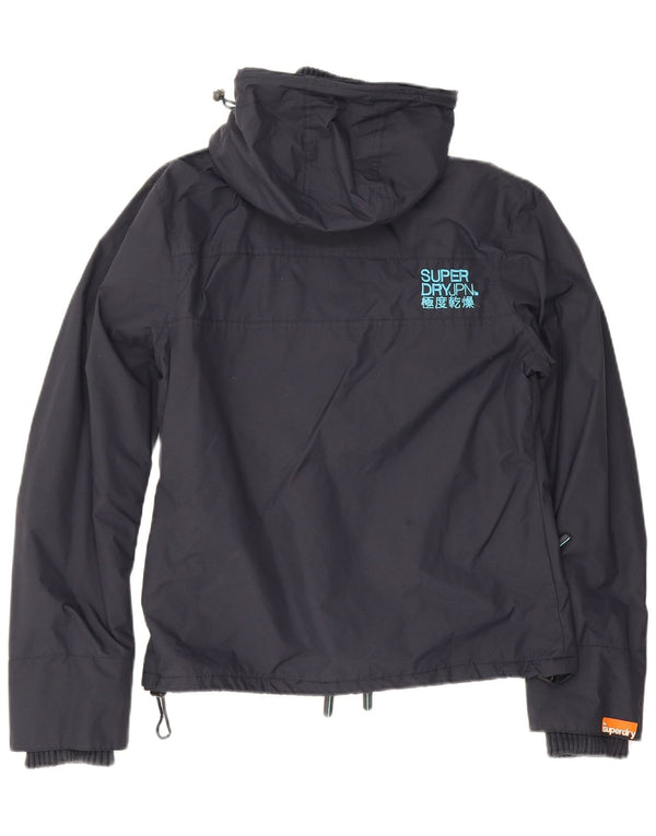 Jaqueta corta-vento feminina Superdry UK 14 azul marinho médio