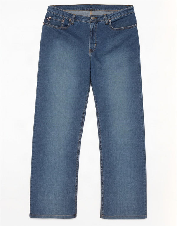 Jeans retos femininos Ralph Lauren US 10 grandes W31 L28 algodão azul