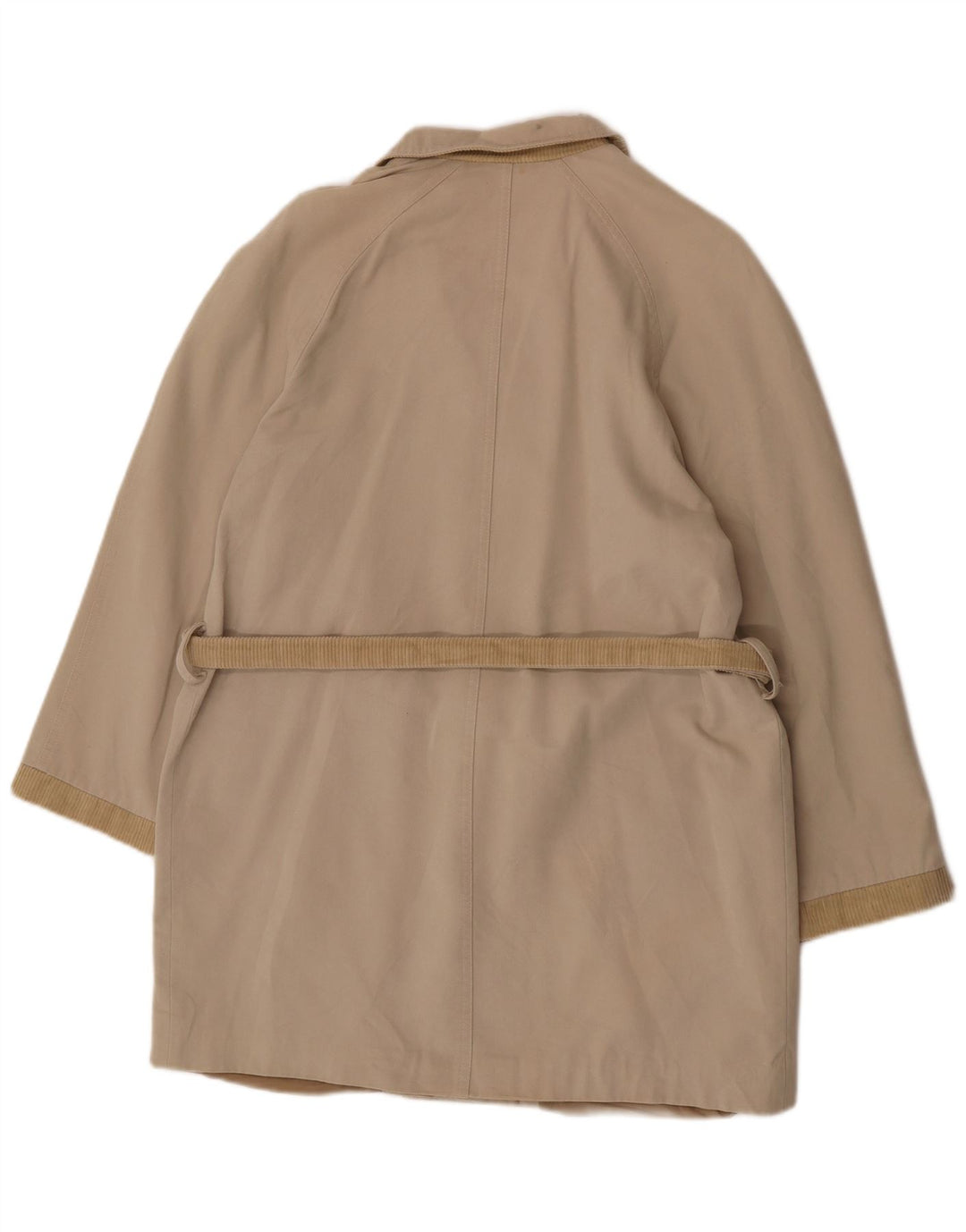 Casaco feminino vintage com peito duplo UK 14 grande bege