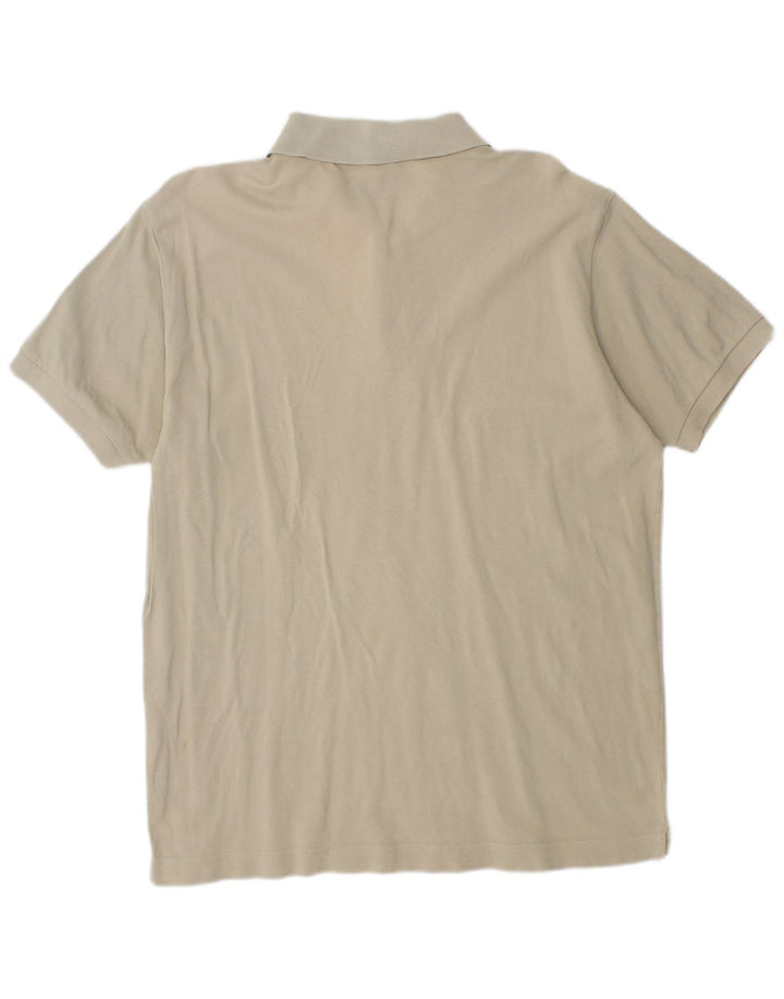 Camisa polo masculina RIFLE algodão bege médio