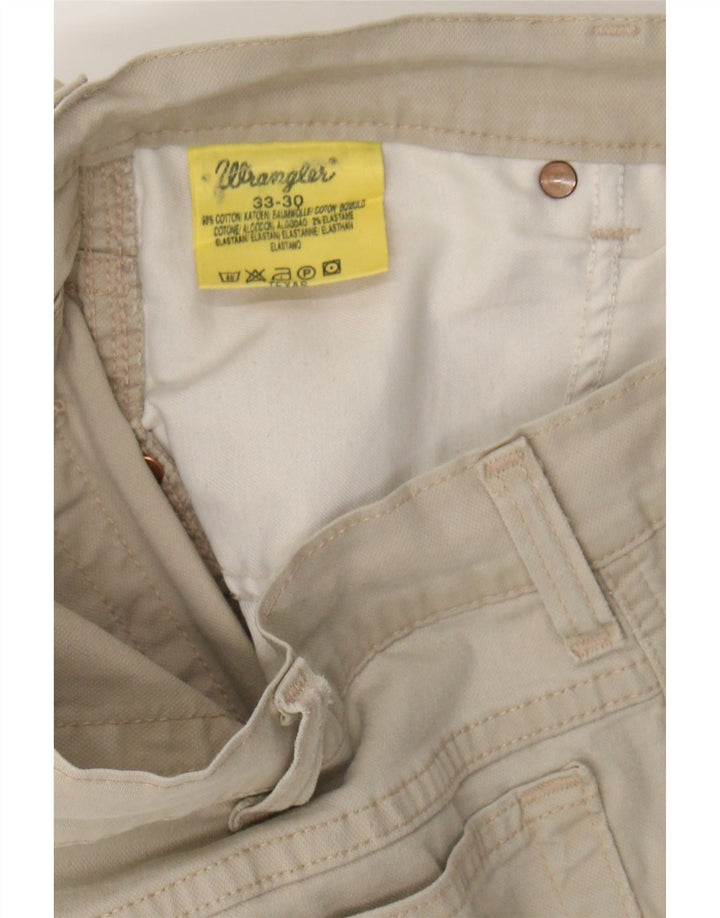 WRANGLER Mens Texas Straight Casual Trousers W33 L30 Beige Cotton Vintage Wrangler and Second-Hand Wrangler from Messina Hembry 