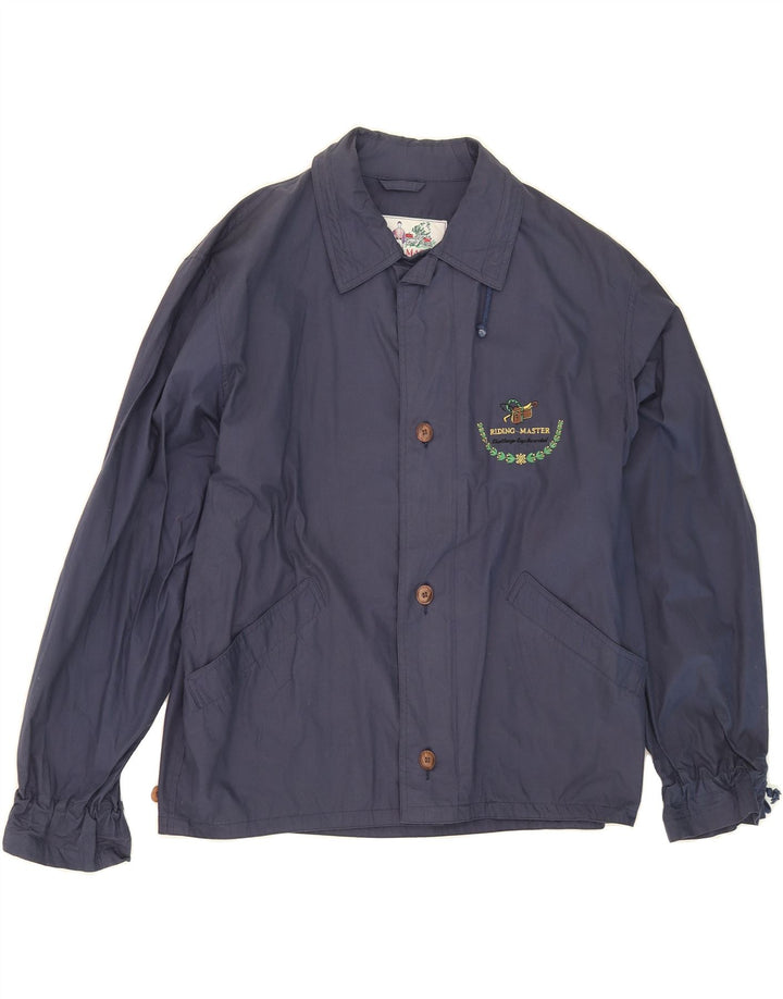 INCOM Mens Bomber Jacket IT 52 XL Navy Blue Vintage Incom and Second-Hand Incom from Messina Hembry 