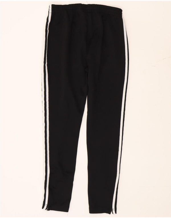 Calça de treino feminina Adidas UK 10 pequena poliéster preto