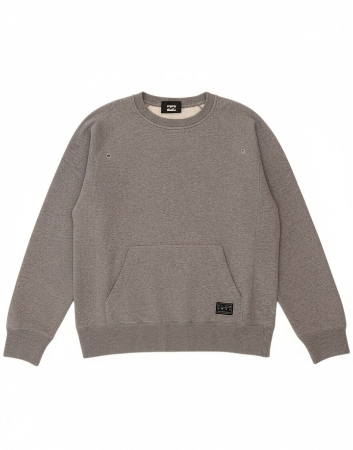 Moletom masculino BILLABONG pequeno algodão cinza
