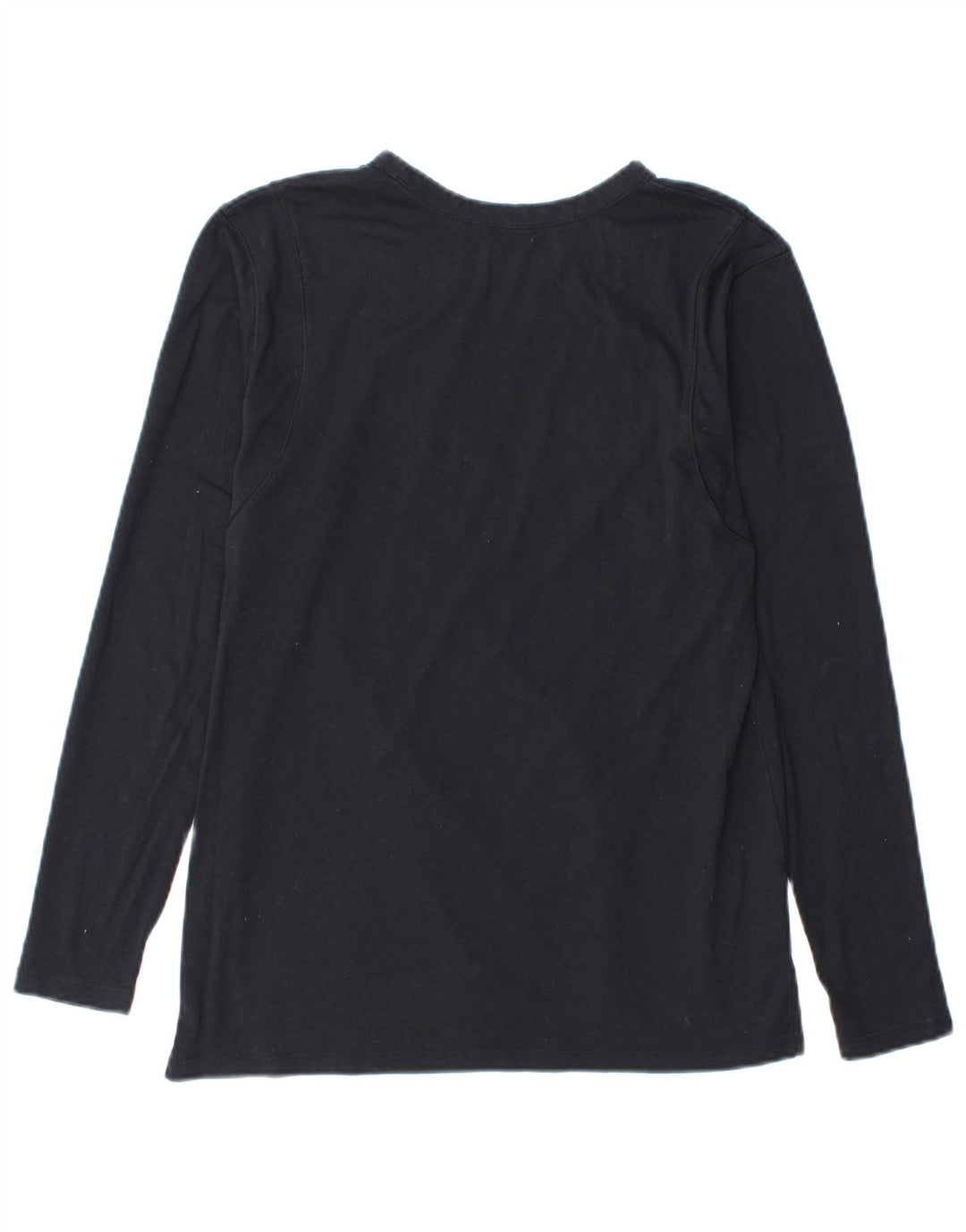 Top gráfico feminino Under Armour manga comprida Reino Unido 10 pequeno azul marinho