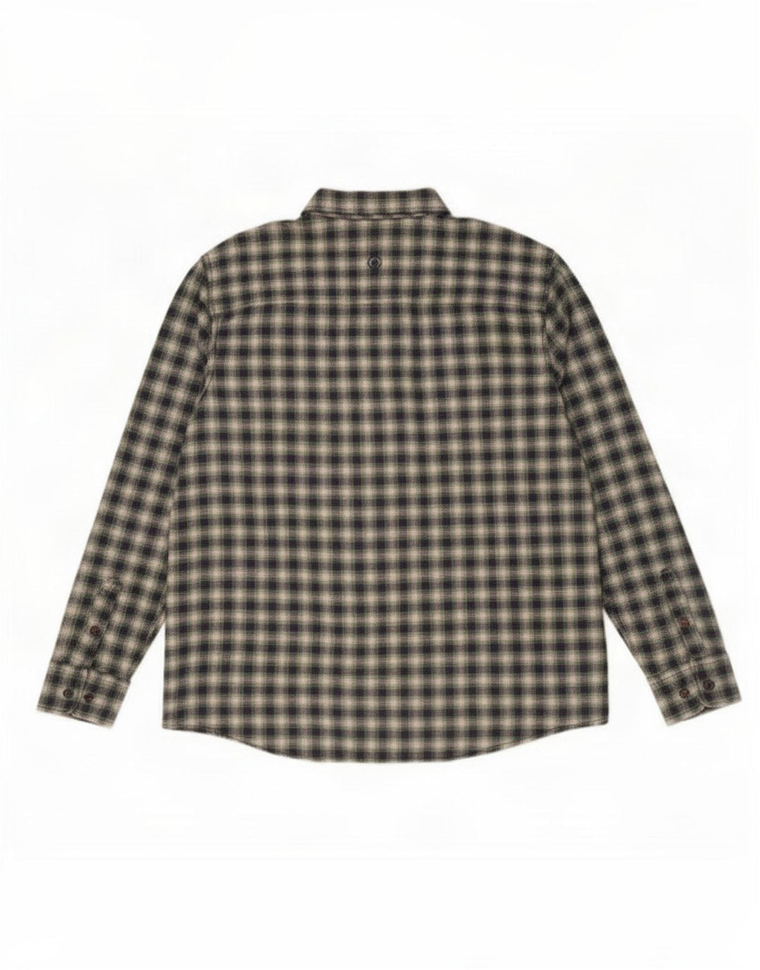 Camisa masculina de flanela de ajuste regular Fat Face XL algodão xadrez verde